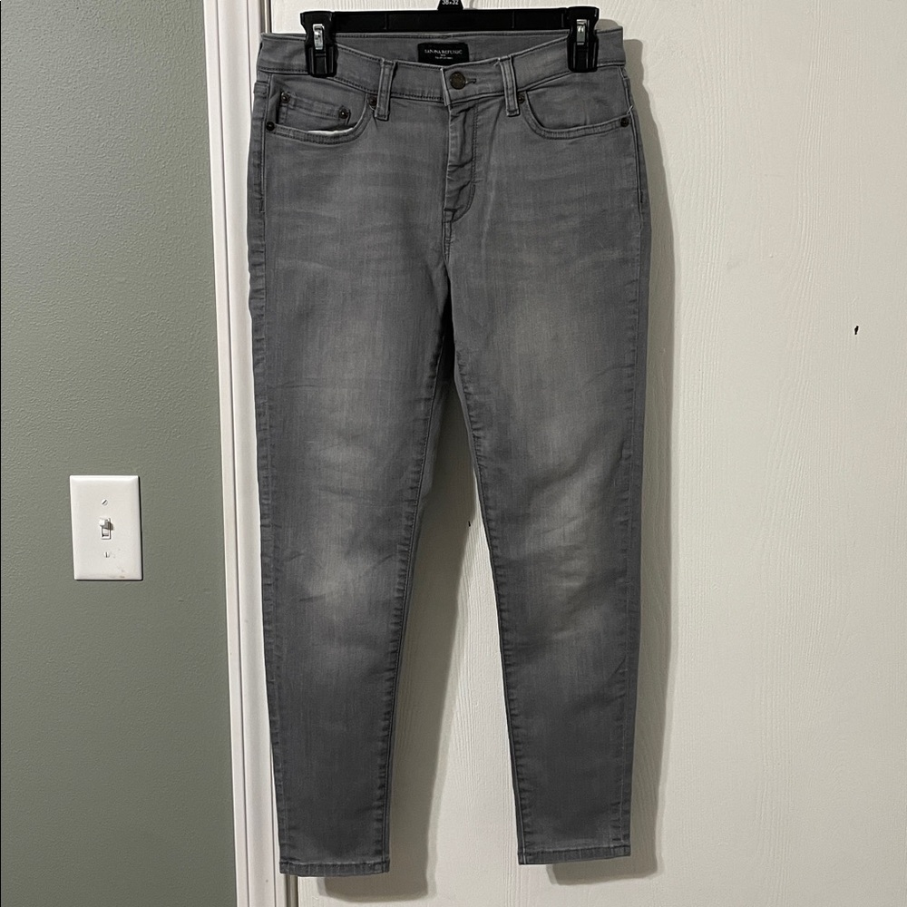Banana Republic Sculpt Grey Denim Skinny Jeans Size 27/4P